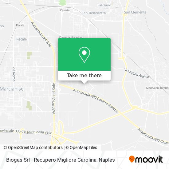 Biogas Srl - Recupero Migliore Carolina map