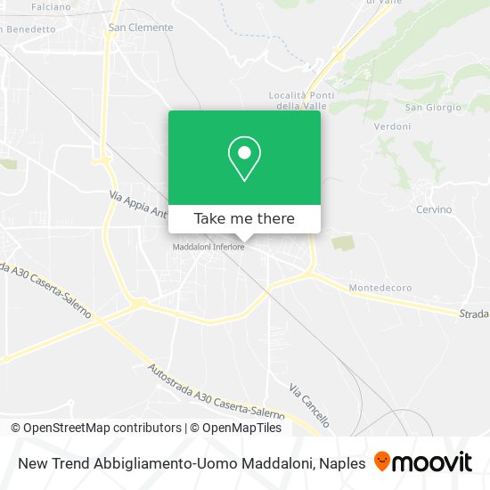 New Trend Abbigliamento-Uomo Maddaloni map