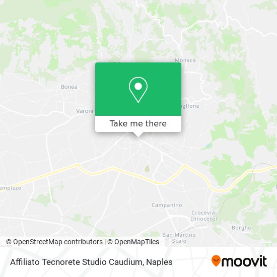 Affiliato Tecnorete Studio Caudium map