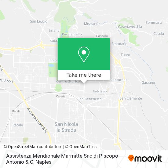 Assistenza Meridionale Marmitte Snc di Piscopo Antonio & C map