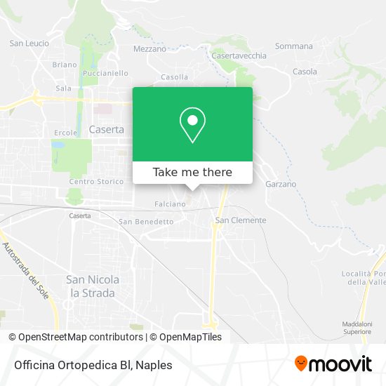 Officina Ortopedica Bl map