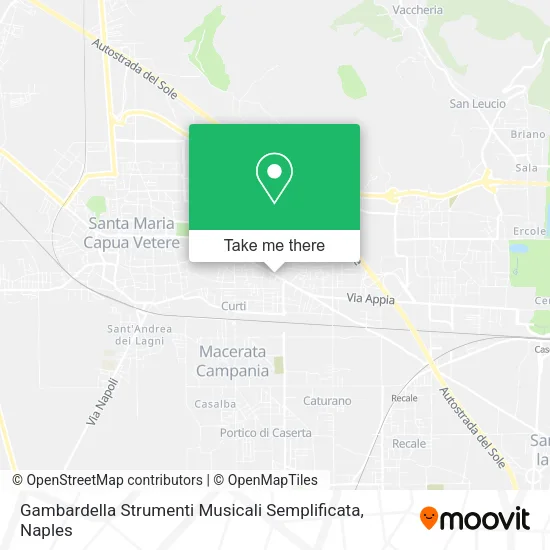 Gambardella Strumenti Musicali Semplificata map
