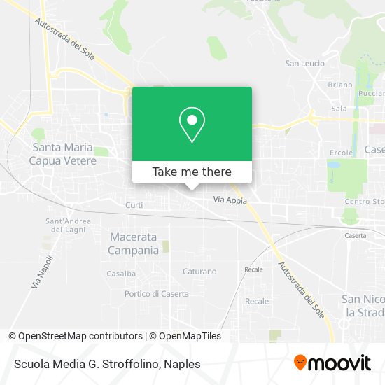 Scuola Media G. Stroffolino map