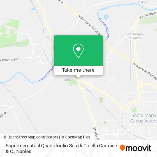 Supermercato il Quadrifoglio Sas di Colella Carmine & C. map