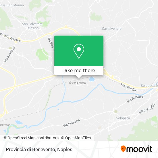 Provincia di Benevento map