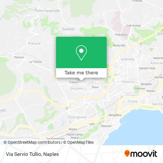 Via Servio Tullio map