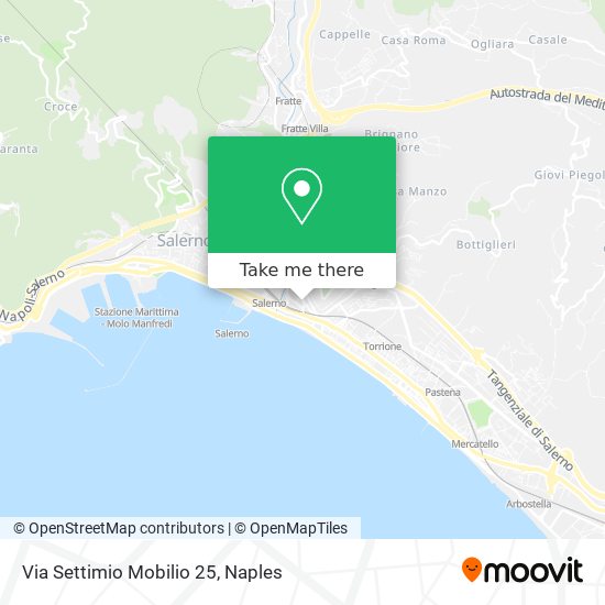 Via Settimio Mobilio 25 map