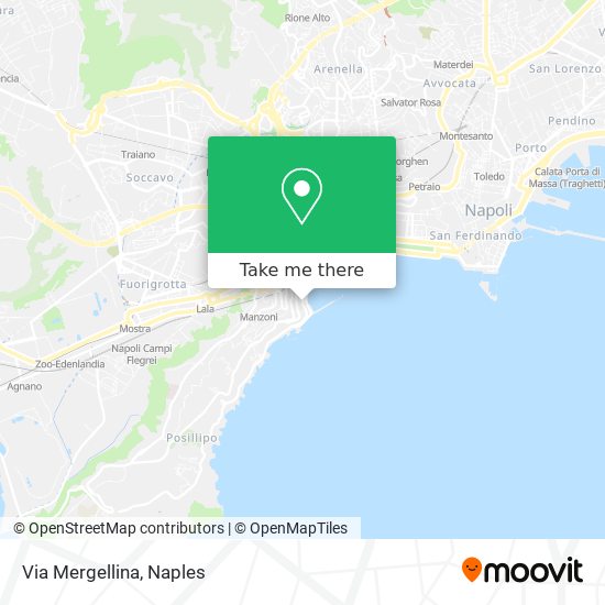 Via Mergellina map
