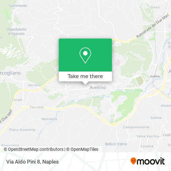 Via Aldo Pini  8 map