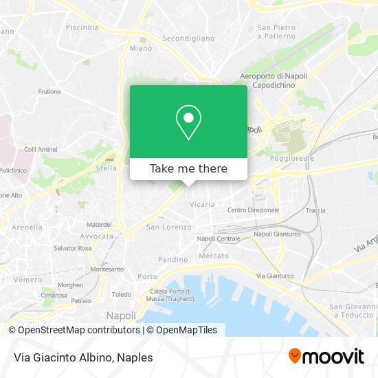 Via Giacinto Albino map