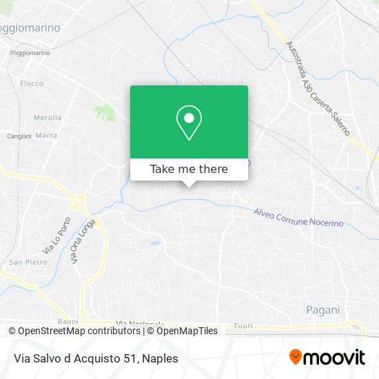 Via Salvo d Acquisto  51 map