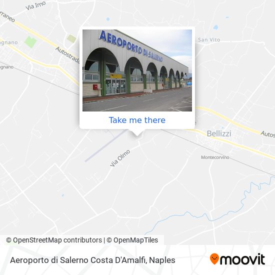 Aeroporto di Salerno Costa D'Amalfi map