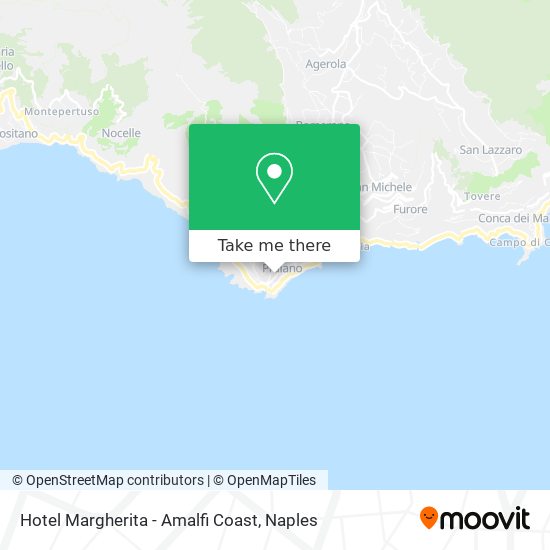 Hotel Margherita - Amalfi Coast map