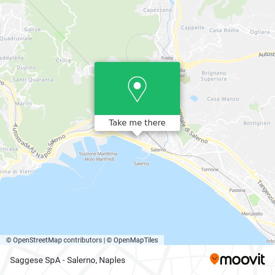 Saggese SpA - Salerno map
