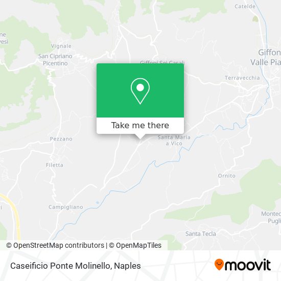 Caseificio Ponte Molinello map