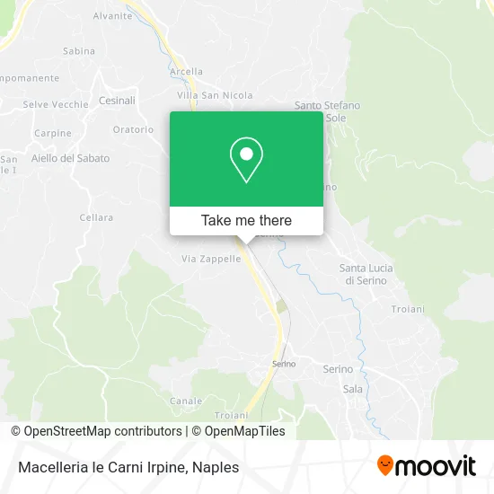 Macelleria le Carni Irpine map
