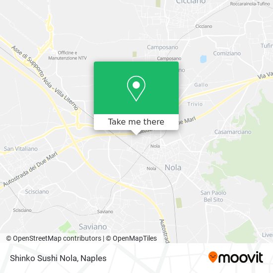 Shinko Sushi Nola map