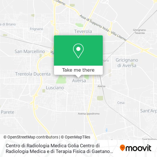 Centro di Radiologia Medica Golia Centro di Radiologia Medica e di Terapia Fisica di Gaetano Golia map