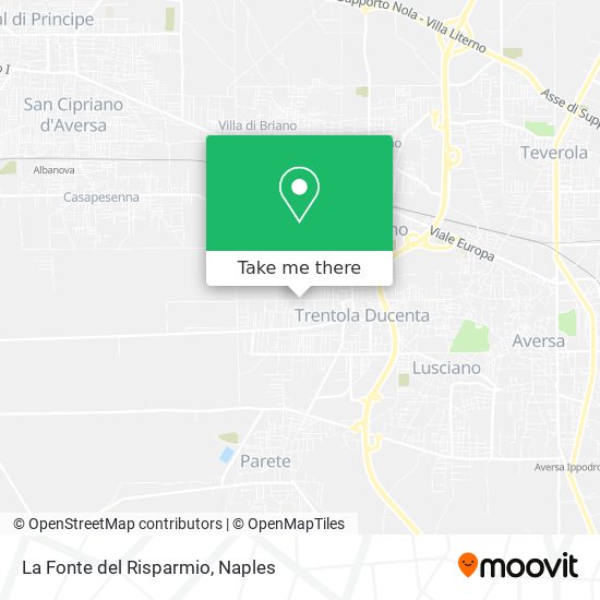 La Fonte del Risparmio map