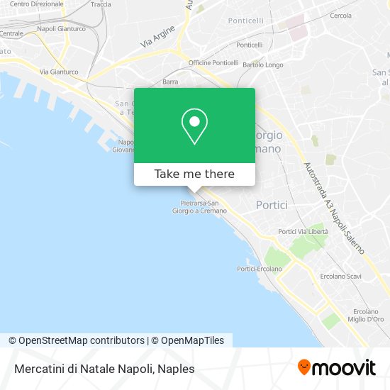 Mercatini di Natale Napoli map