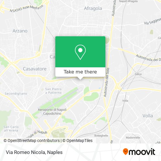 Via Romeo Nicola map
