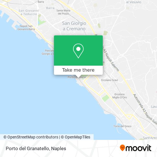 Porto del Granatello map