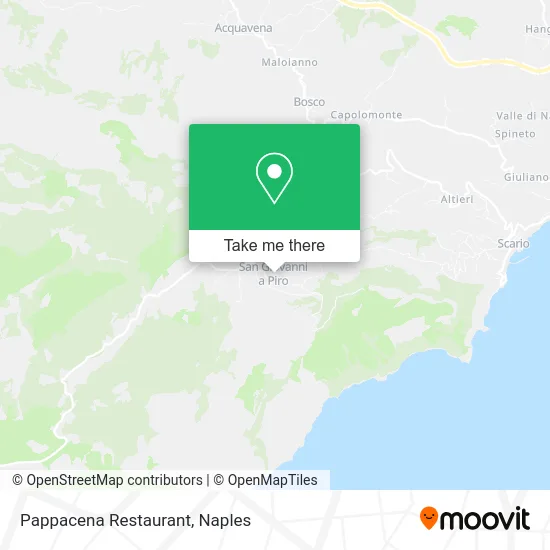 Pappacena Restaurant map