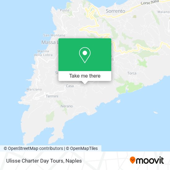 Ulisse Charter Day Tours map