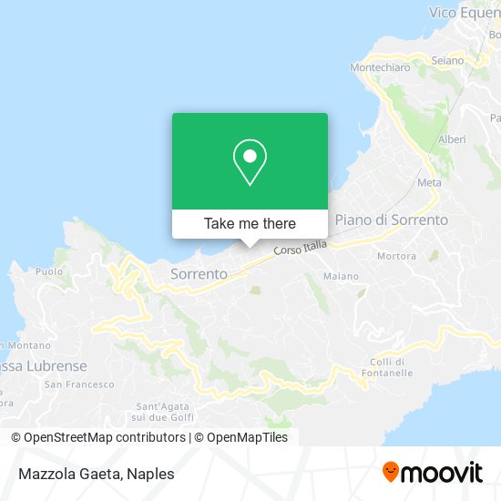 Mazzola Gaeta map