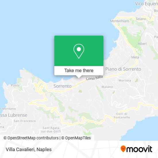 Villa Cavalieri map