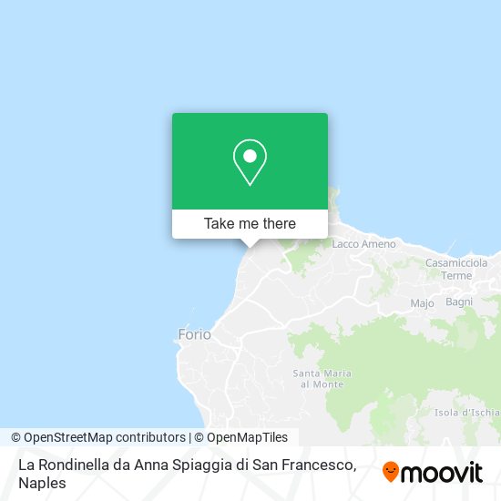 La Rondinella da Anna Spiaggia di San Francesco map
