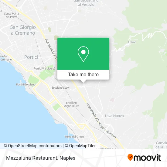 Mezzaluna Restaurant map