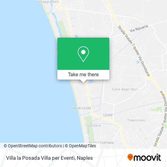 Villa la Posada Villa per Eventi map