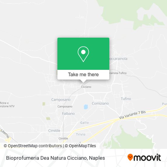 Bioprofumeria Dea Natura Cicciano map
