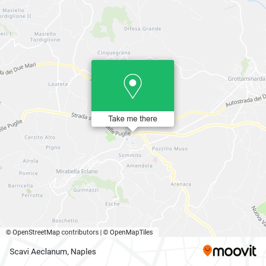 Scavi Aeclanum map