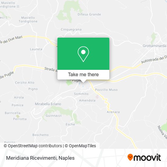 Meridiana Ricevimenti map
