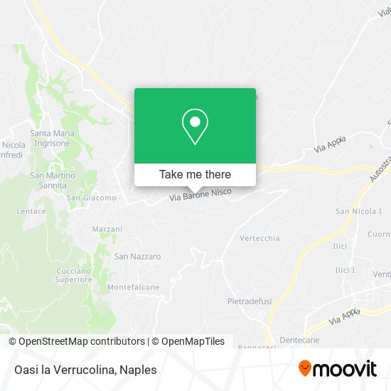 Oasi la Verrucolina map