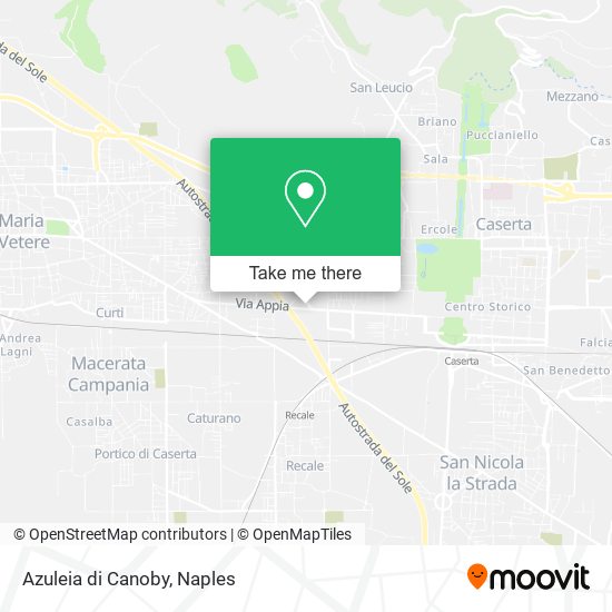 Azuleia di Canoby map
