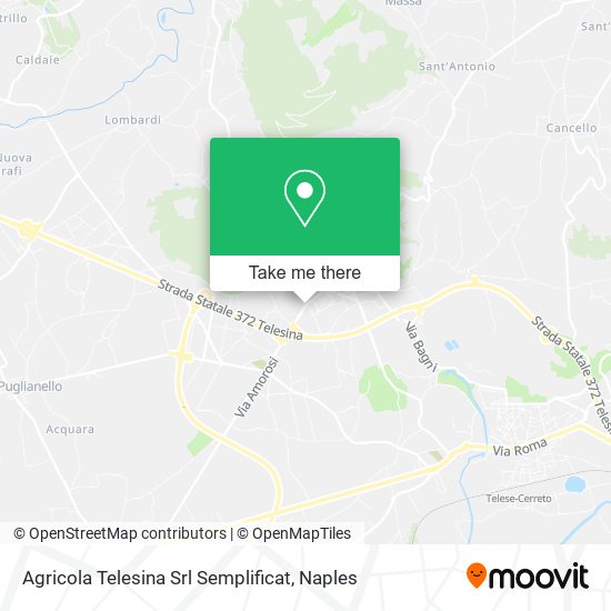 Agricola Telesina Srl Semplificat map