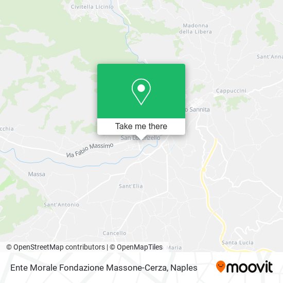 Ente Morale Fondazione Massone-Cerza map