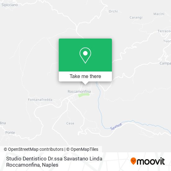 Studio Dentistico Dr.ssa Savastano Linda Roccamonfina map