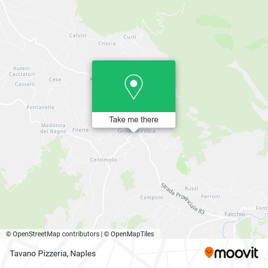 Tavano Pizzeria map