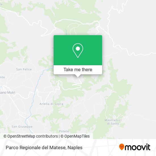 Parco Regionale del Matese map
