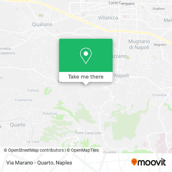 Via Marano - Quarto map