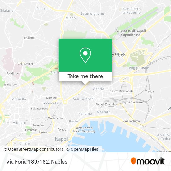 Via Foria 180/182 map