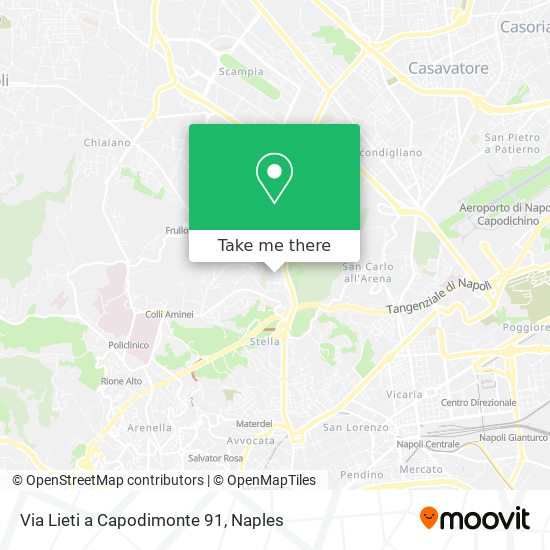 Via Lieti a Capodimonte 91 map