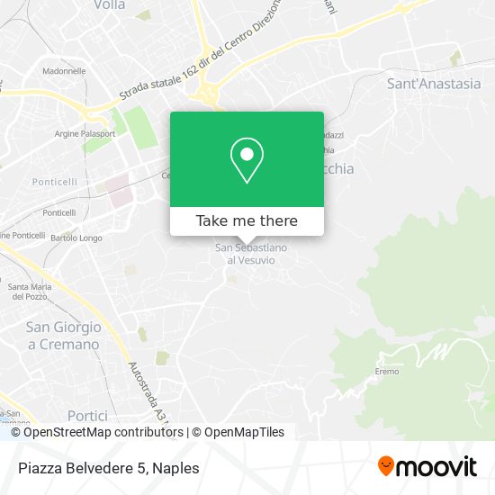 Piazza Belvedere 5 map