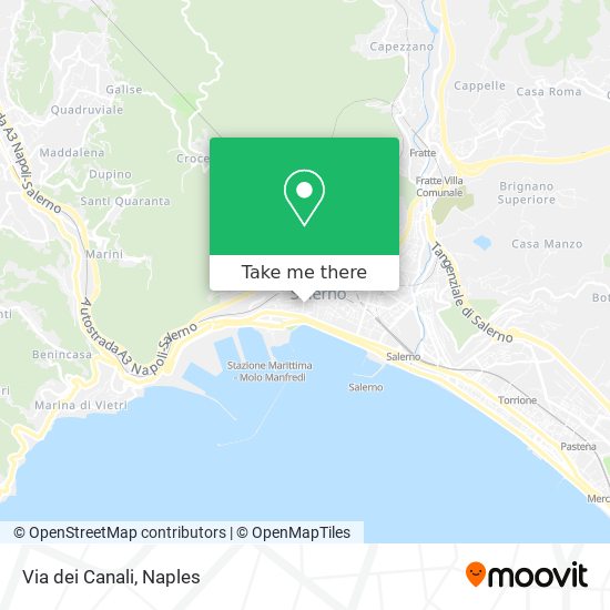 Via dei Canali map