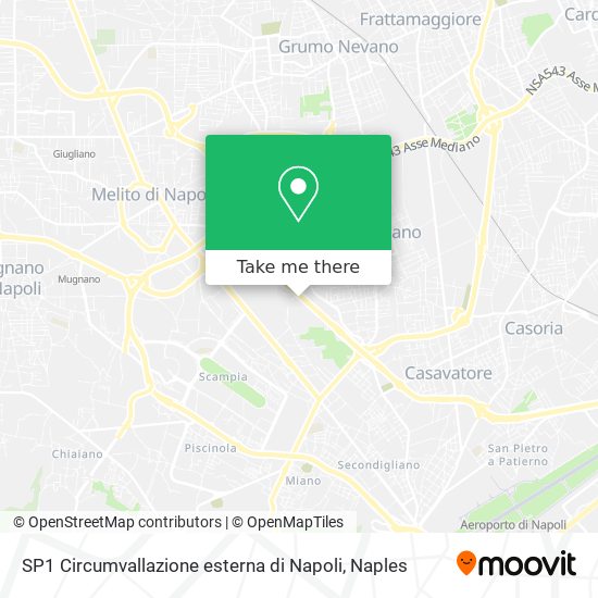 SP1 Circumvallazione esterna di Napoli map