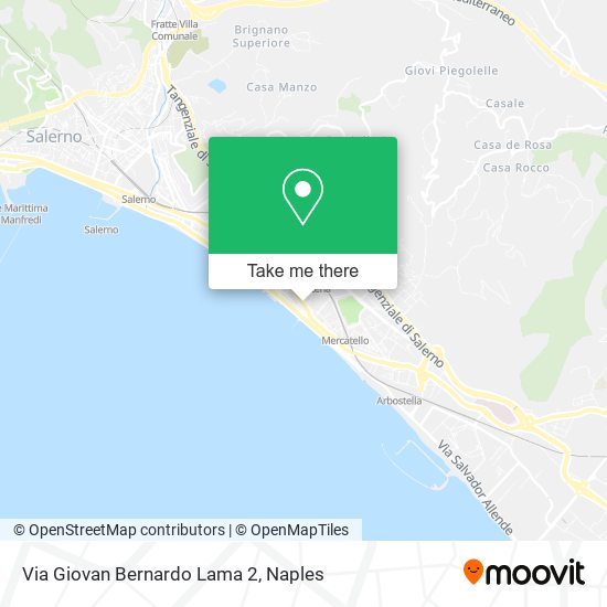 Via Giovan Bernardo Lama  2 map